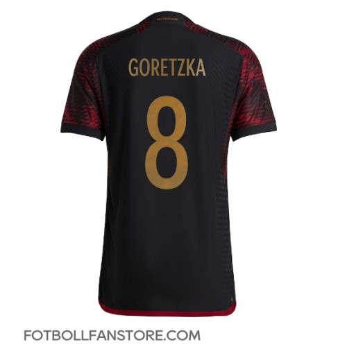 Tyskland Leon Goretzka #8 Borta matchtröja VM 2022 Kortärmad Billigt